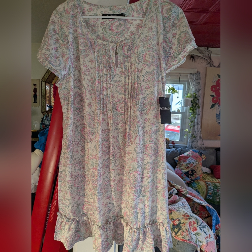 Lauren Ralph Lauren  Dress in Pink, Blue & Mint